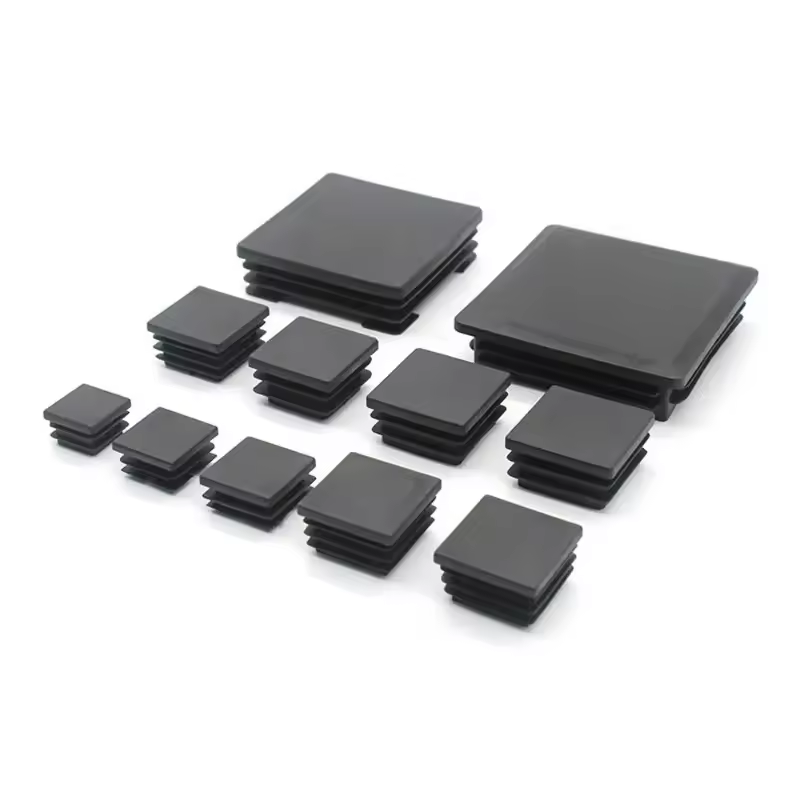 Square Plastic Black Blanking End Caps Furniture Leg Tube Pipe Inserts Plugs Bung Decorative Dust Cover 20x20mm-40x40mm - Image 3