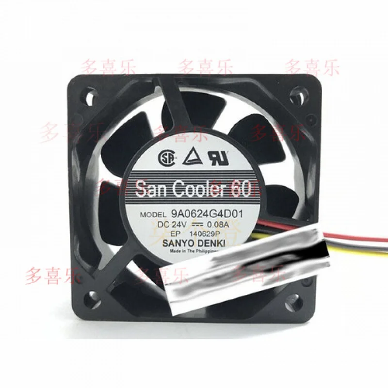 

ZMZM for 9A0624G4D01 24V 0.08A 6025 6CM 3-wire inverter cooling fan # A6–37