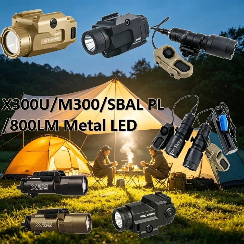 X300U/M300/SBAL PL/800LM Starke LED Tragbare Lampe Kopfmontierte Leuchte für Outdoor-Trekking und Wandern