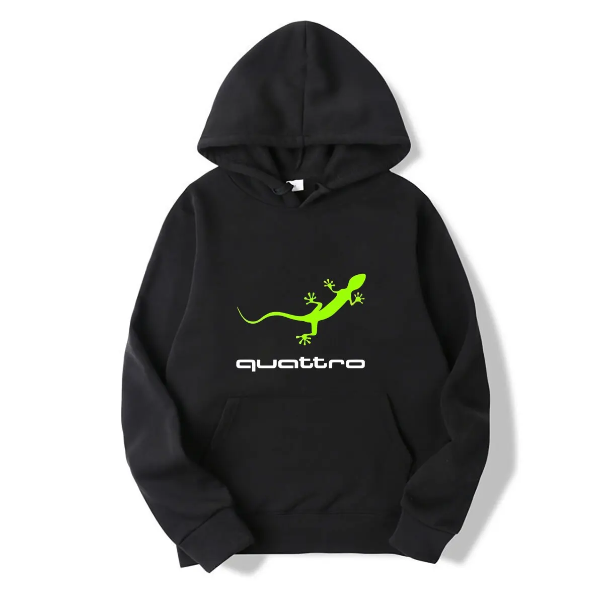 New-Audi-Green-Special-Gecko-Quattro-Logo Hooded sweatshirt Mens Size S-XXL USA