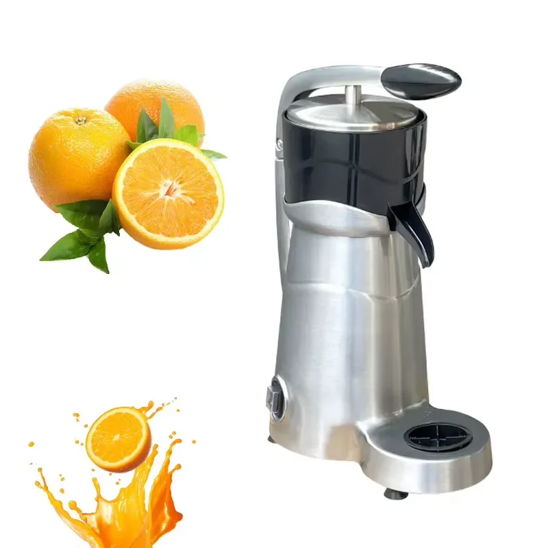 Commercial Stainless Steel Electric Citrus Juicer Heavy Duty Orange Lemon Extractor Cold Press Machine for Business Use High
