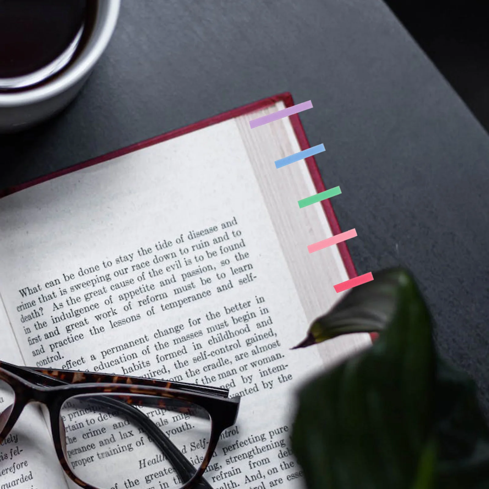 Juego de 4 pegatinas reposicionables de lectura para libros, pestañas de página grabables, cuadernos, planificadores, marcadores de índice, banderas de libros, pestañas divisorias, escuela