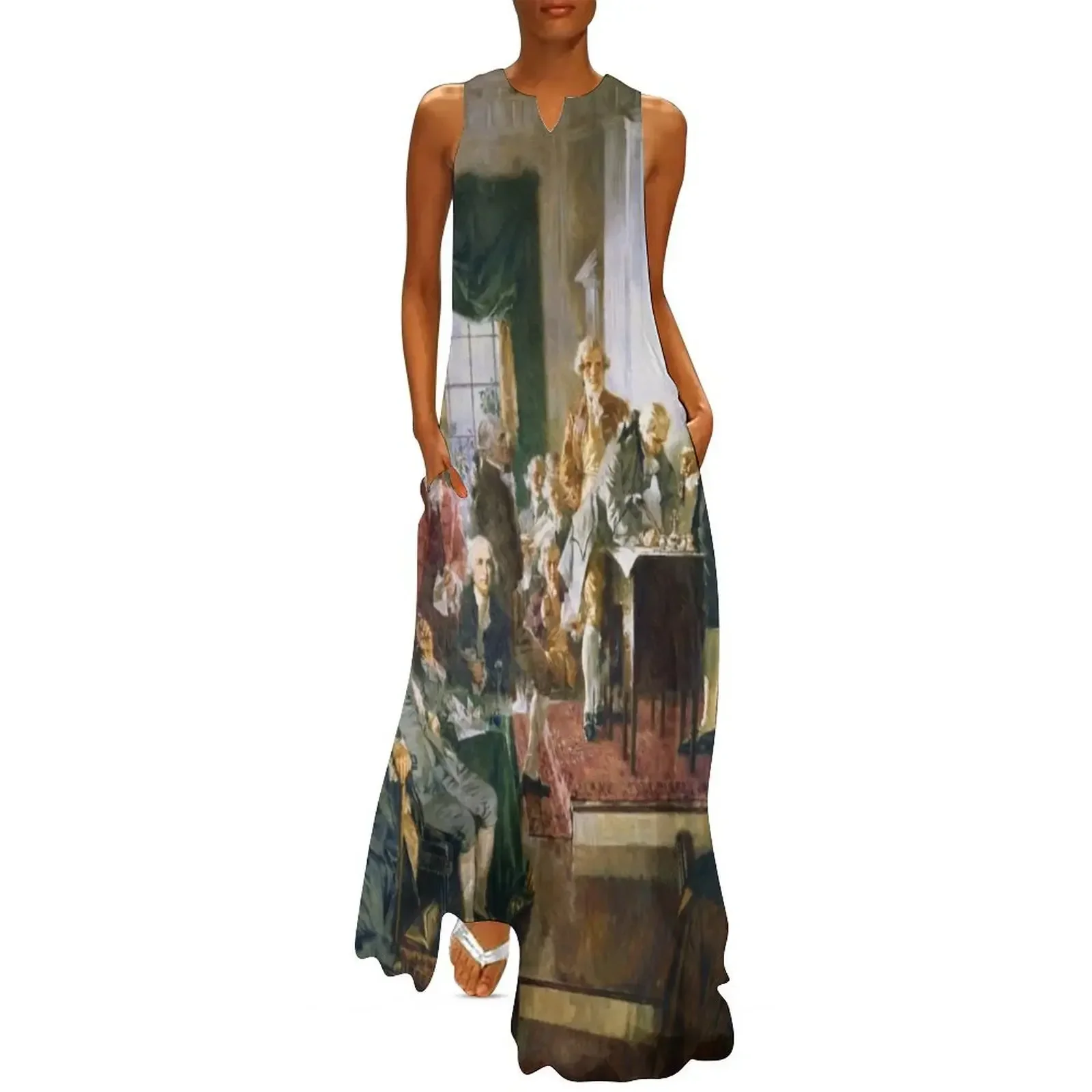 

The Signing of the Constitution of the United States - Howard Chandler Christy Long Dress Women's long dress Dress