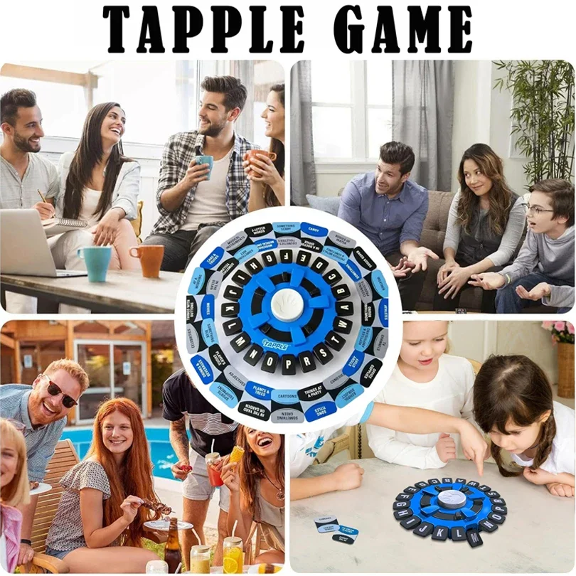 Tapple Word Game Board Game Fast-Paced Family for Choose a Category & Race Against The Timer to be Last Player Learning Game