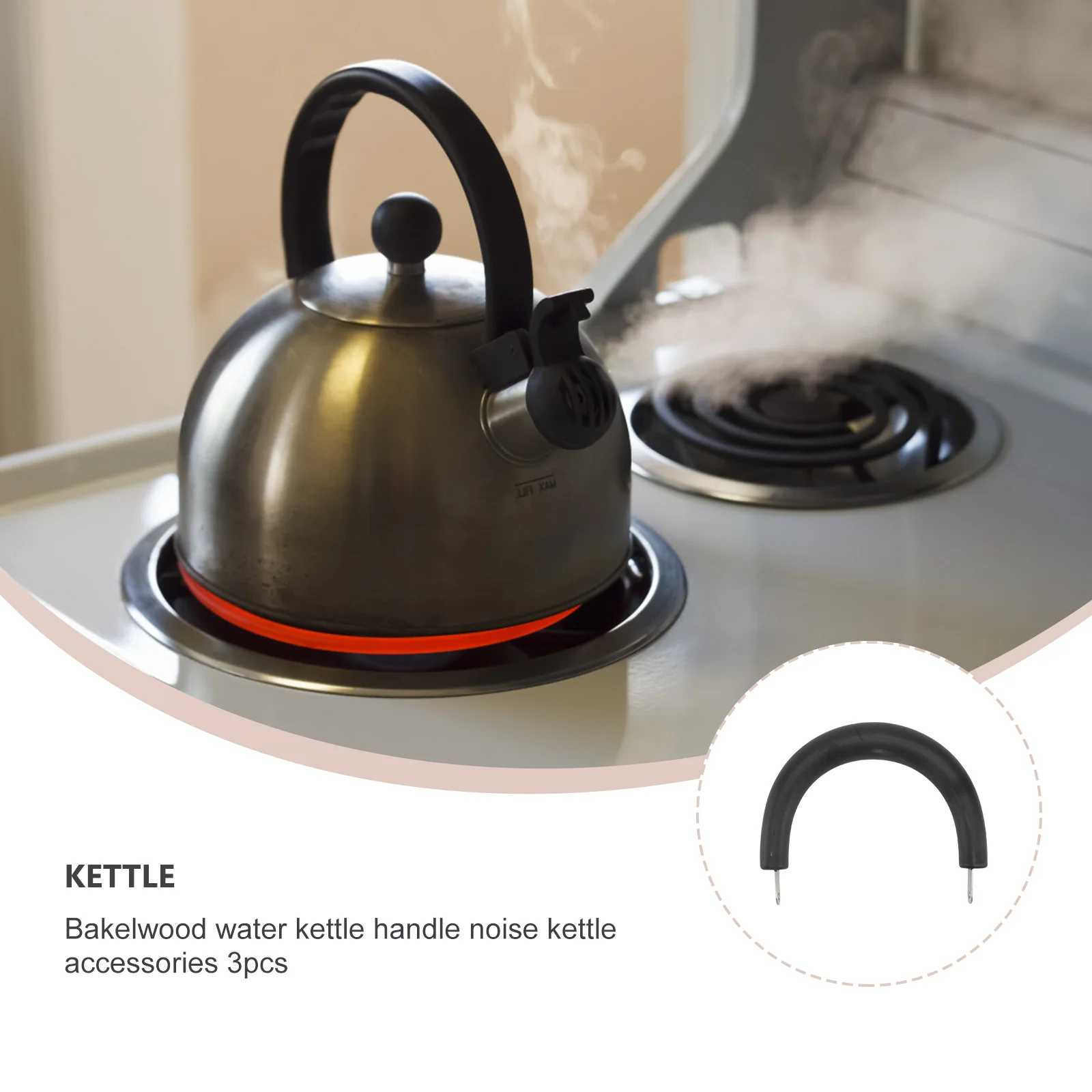 

3 Pcs Kettle Handle Knob Plastic Creative Replacement Kitchen Accessories Stove Parts Anti Hot Burns Easy Installation