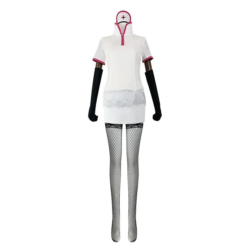 

Chainsaw Man Makima COS Play Costume Complete School Uniform Nurse Costume Set For Cosplay Performance