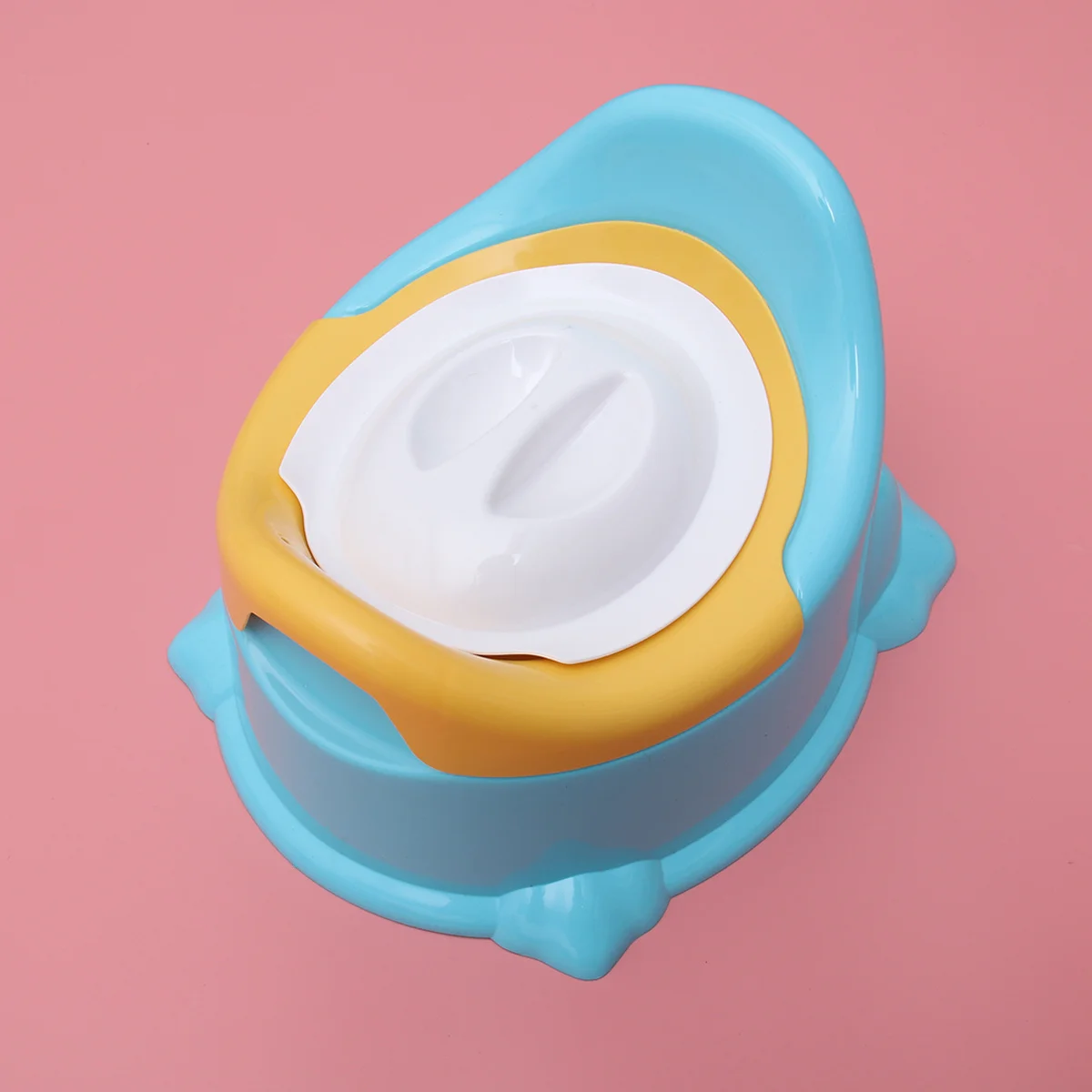 Портативное сиденье для приучения к горшку для малышей, синяя пластиковая съемная чаша, легкое удобное детское сиденье для унитаза, детский горшок