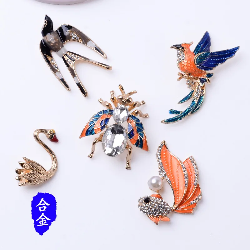 Новая-золотая-рыбка-гусей-пчелы-украшения-для-животных-аксессуары-броши-ручной-работы-своими-руками-сумки-для-обуви-декоративные-аксессуары-оптовая-продажа