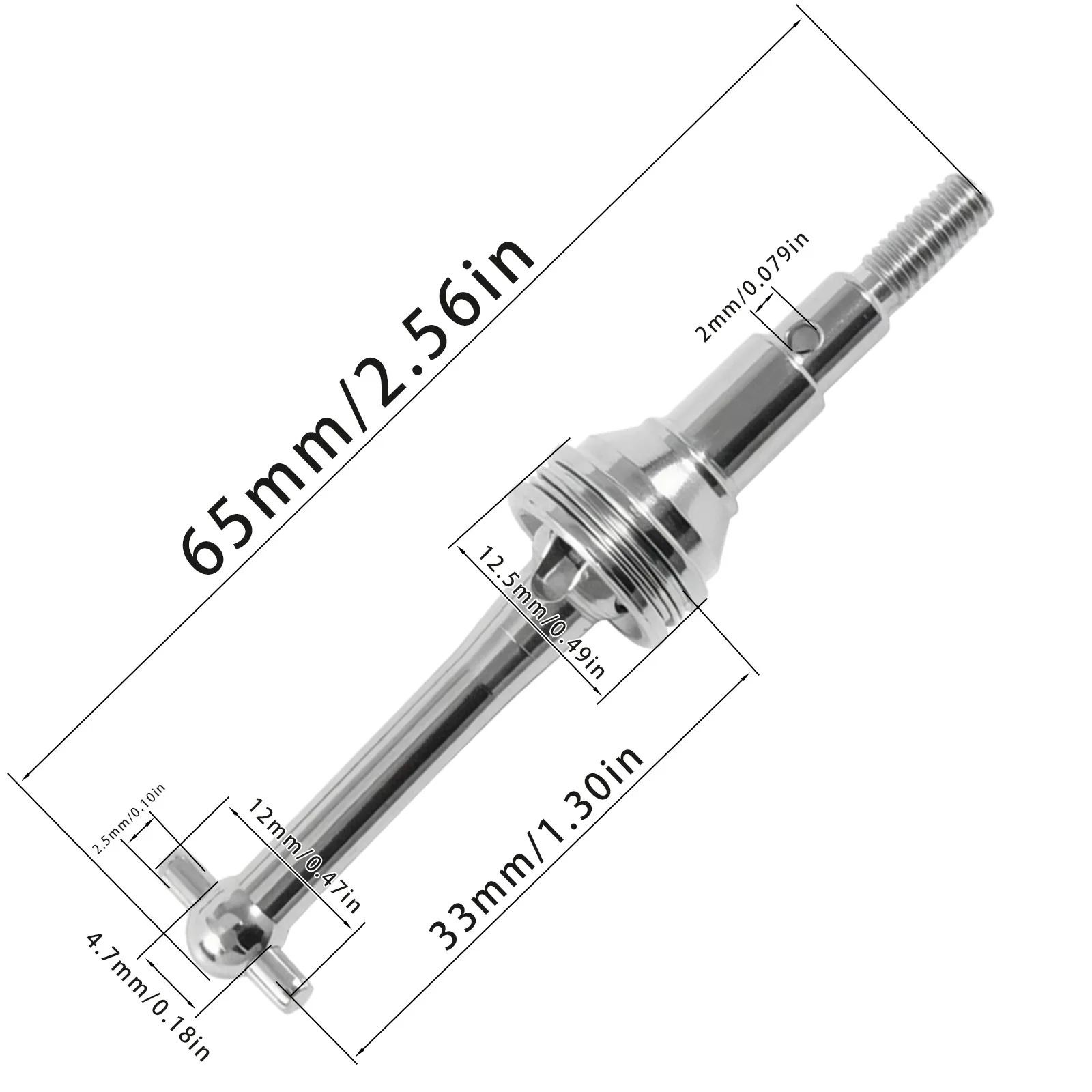 MJX CVD Drive Shafts Metal Front And Rear Upgrade Spare Parts For 1/14 14301 14302 14303 14304 RC Racing Car Accessories