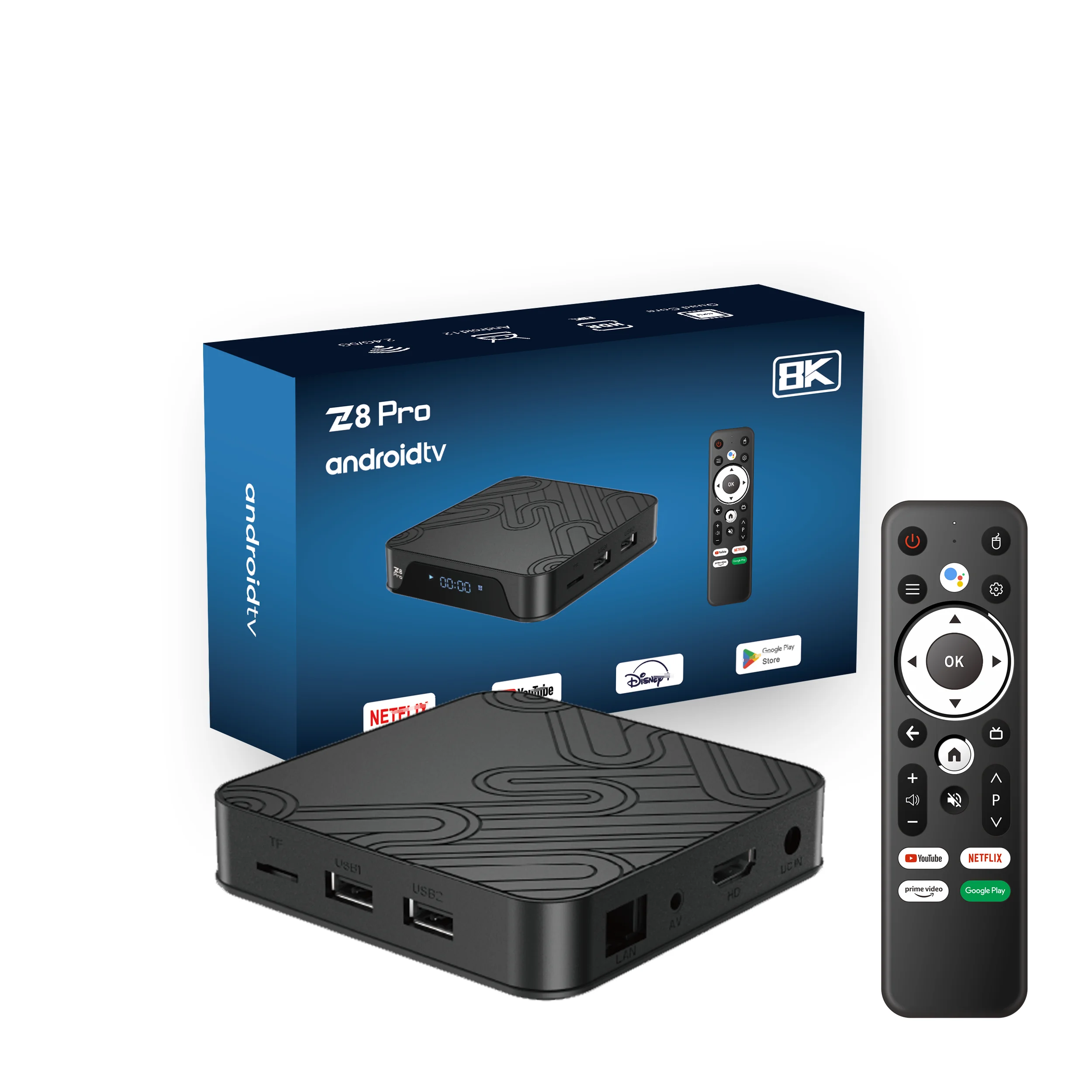 Z8 PRO Android 12.0 TV Box Allwinner H618 4K Dual WiFi 2.4/5G ATV