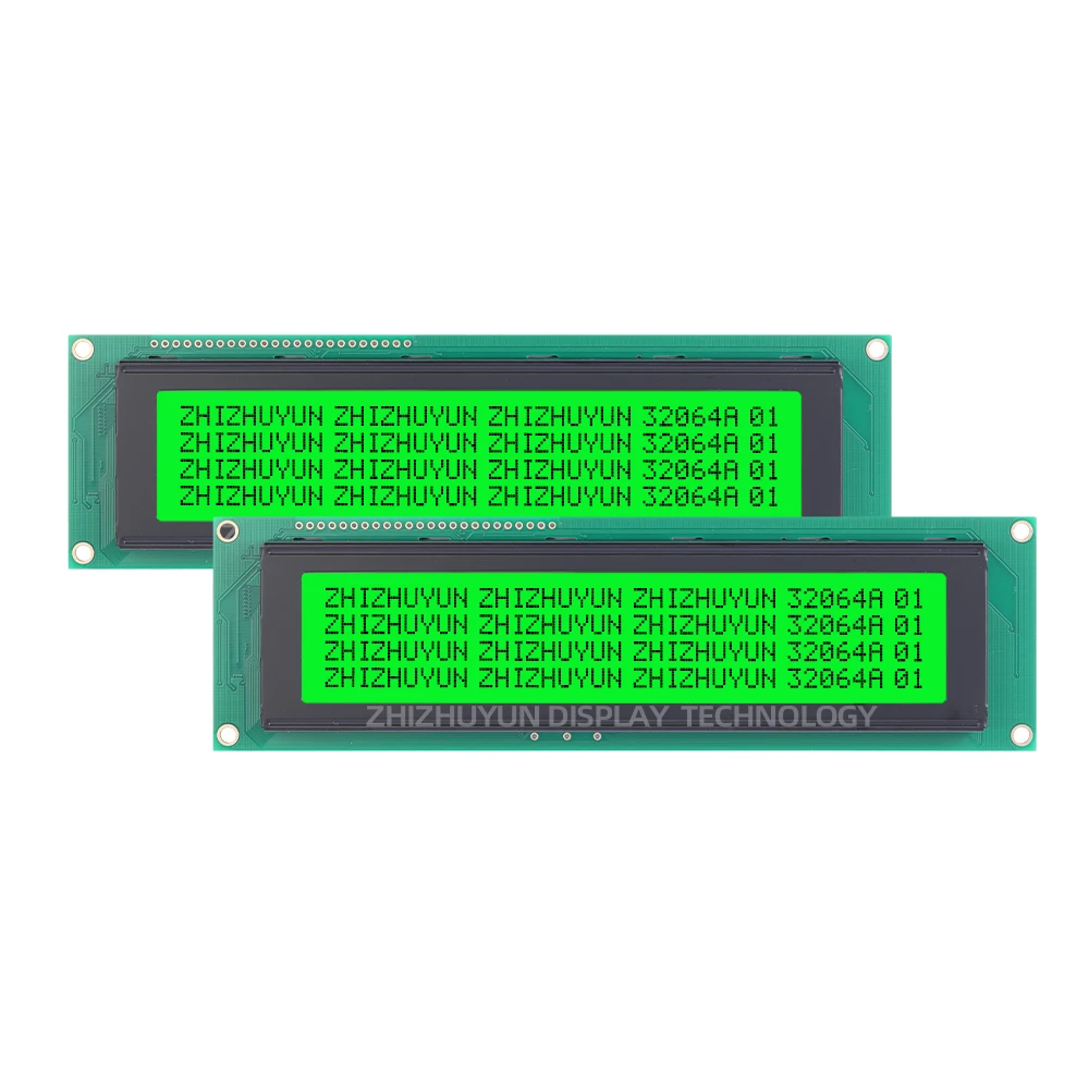 Modulo Display LCD schermo LCD di grado industriale 32064 320*64 32064A 5V retroilluminazione a LED a nastro verde giallo