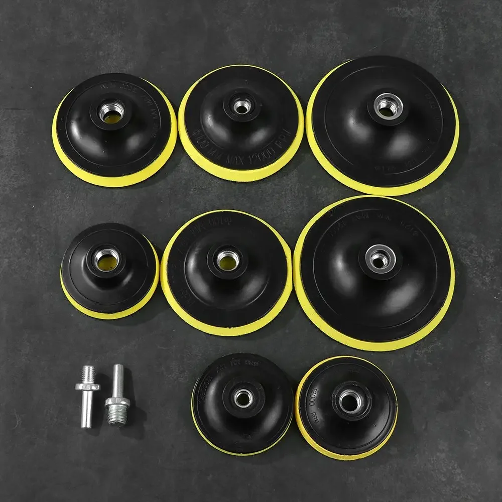 100/125 มม.สําหรับ Power Sanders แผ่นขัด Sanding Disc Backing Pad HOOK-LOOP แผ่นดิสโก้ soporte Pad กระดาษทราย Self-กาว