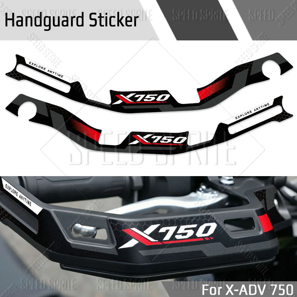 For X-ADV 750 XADV 750 Motorcycle HandGuard Stickers Hand Guard Decals Accessories 2021-2026 2025 2024 2023