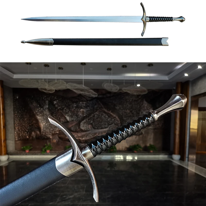 European Movie Western Sword,Stainless Steel Blade,Non-Sharp,Full Size Cosplay Props,Alloy Fitting,Home Decoration