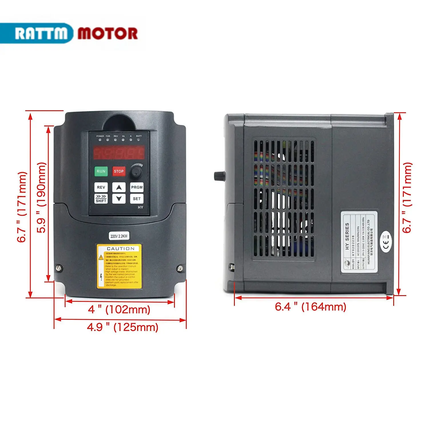 〖EU Stock〗CNC Square 2.2Kw Air Cooled Spindle Motor 220V 8A 24000RPM ER20 Runout-off 0.01mm 4bearing & 2.2KW HY VFD Inverter