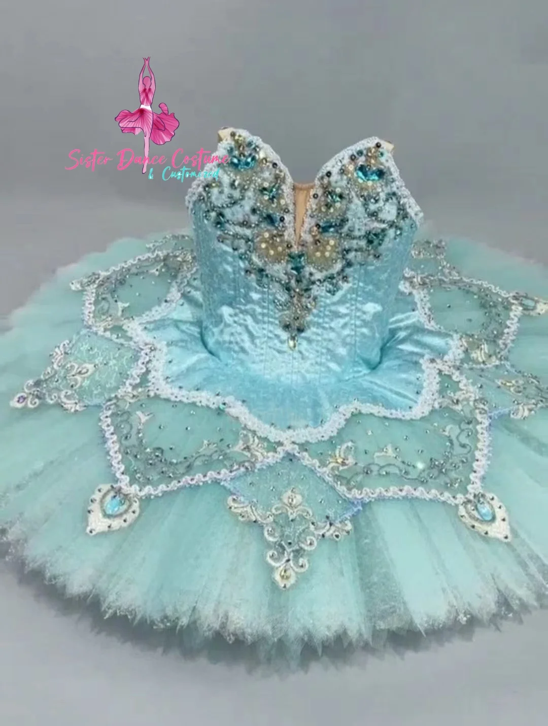 New High quality Blue Bird Variation tutu Private professional custom girls show dress Adult children show dress