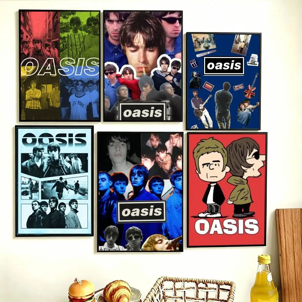 

O-Oasis Band Poster Perfect Space Sticker Self Adhesive for Office Home Theater Wall Art Decor Fancy Gift