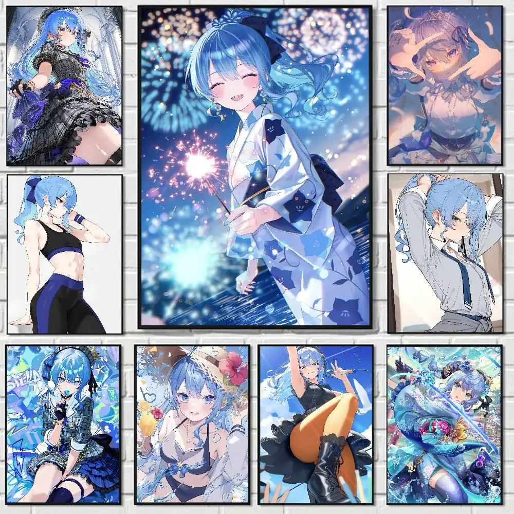 Hoshimachi Suisei Aesthetic Poster Room Home Decoration Paintings Hanging Classic Birthday Gifts