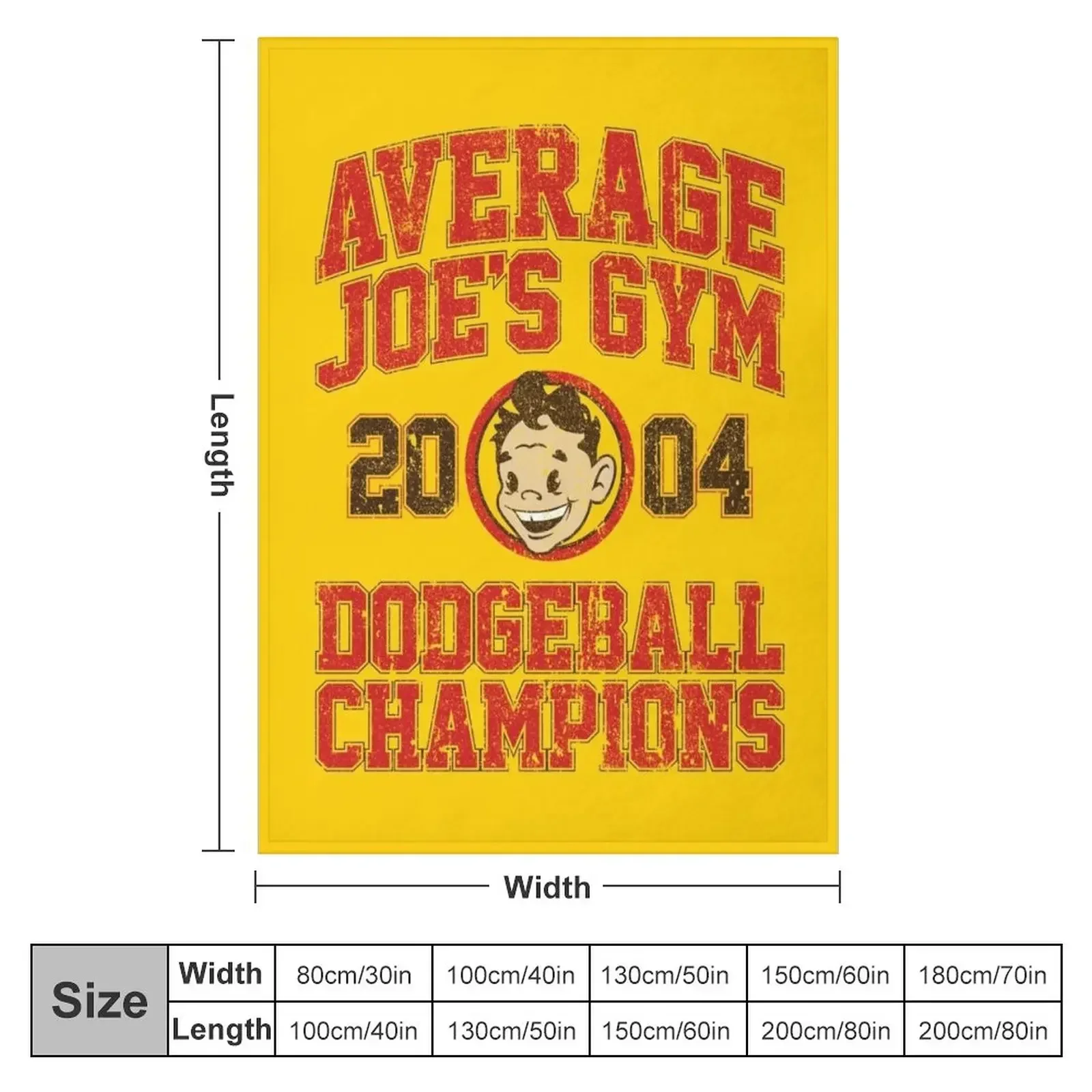 Average Joe's Gym 2004 Dodgeball Champion (Variant) Throw Blanket Bed halloween Travel Plaid on the sofa Blankets