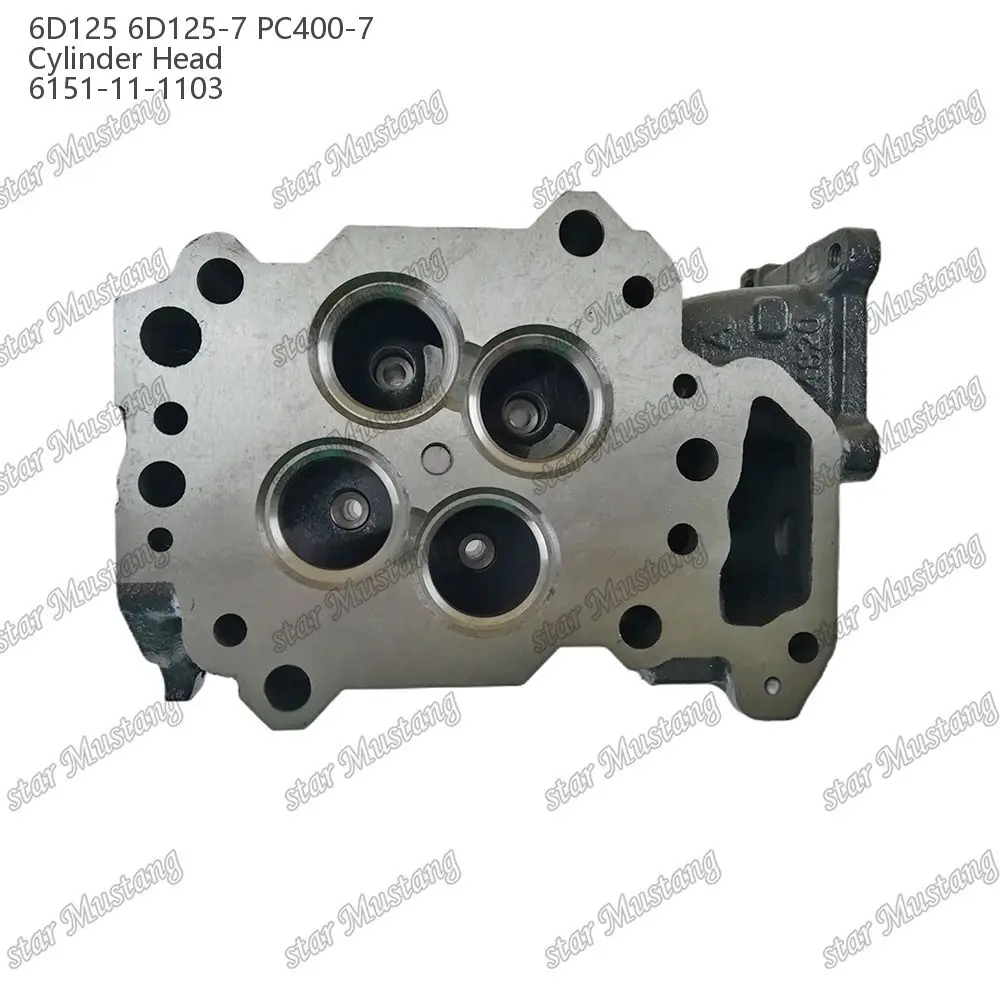 6D125 PC400-7 6D125-7 Cylinder Head 6156-11-1100 6156-11-1101 6156-11-1102 Suitable For Komatsu Engine