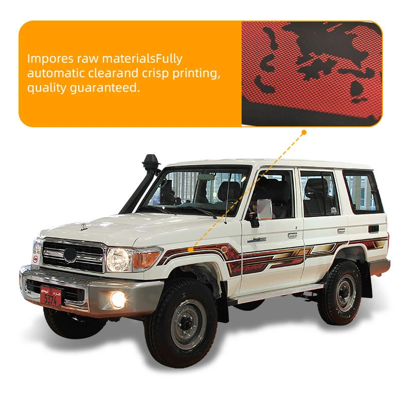 New Arrival Body Decal Personalized Stripe Stickers For 2020 Land Cruiser LC79  Decoration Covering Film Car Accessories