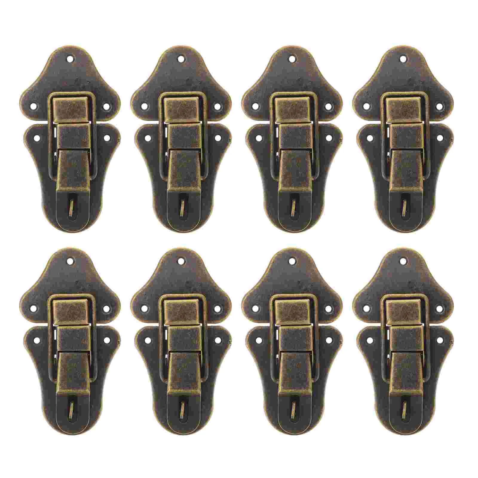 8 Pcs Heavy Duty Toggle Metal Lock Duckbilled Hasp Latch Hasps