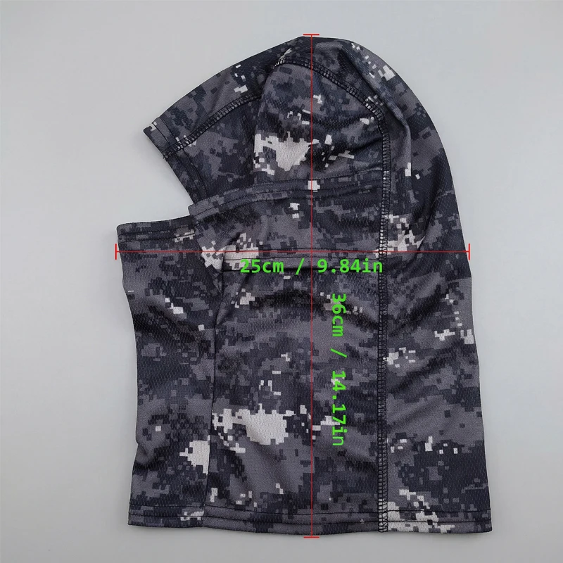 1 Stück/2 Stück/5 Stück Sommer-Sonnenschutz Balaclava Mütze Schal Elastisch Atmungsaktiv Fahrrad-Vollgesichtsmaske Unisex Wander- Angler- Ski-Maske – Detail 4