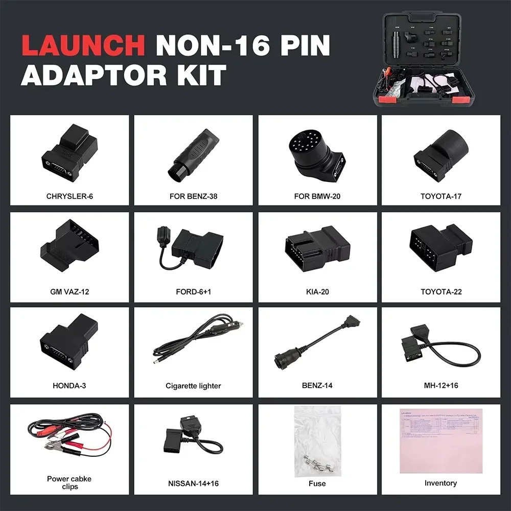 LAUNCH X431 Non-16 Pin Adapter Box for 12+ Cars