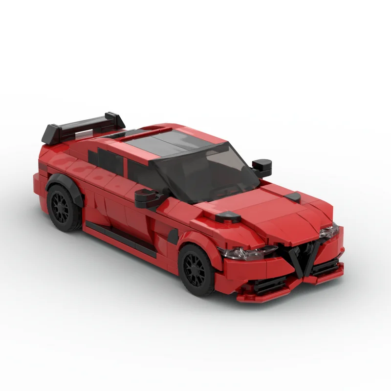 Moc Speed Giulia GTAm Racer Cars City Sports Vehicle Building Blocks Creative Garage Toys for Boys Classic