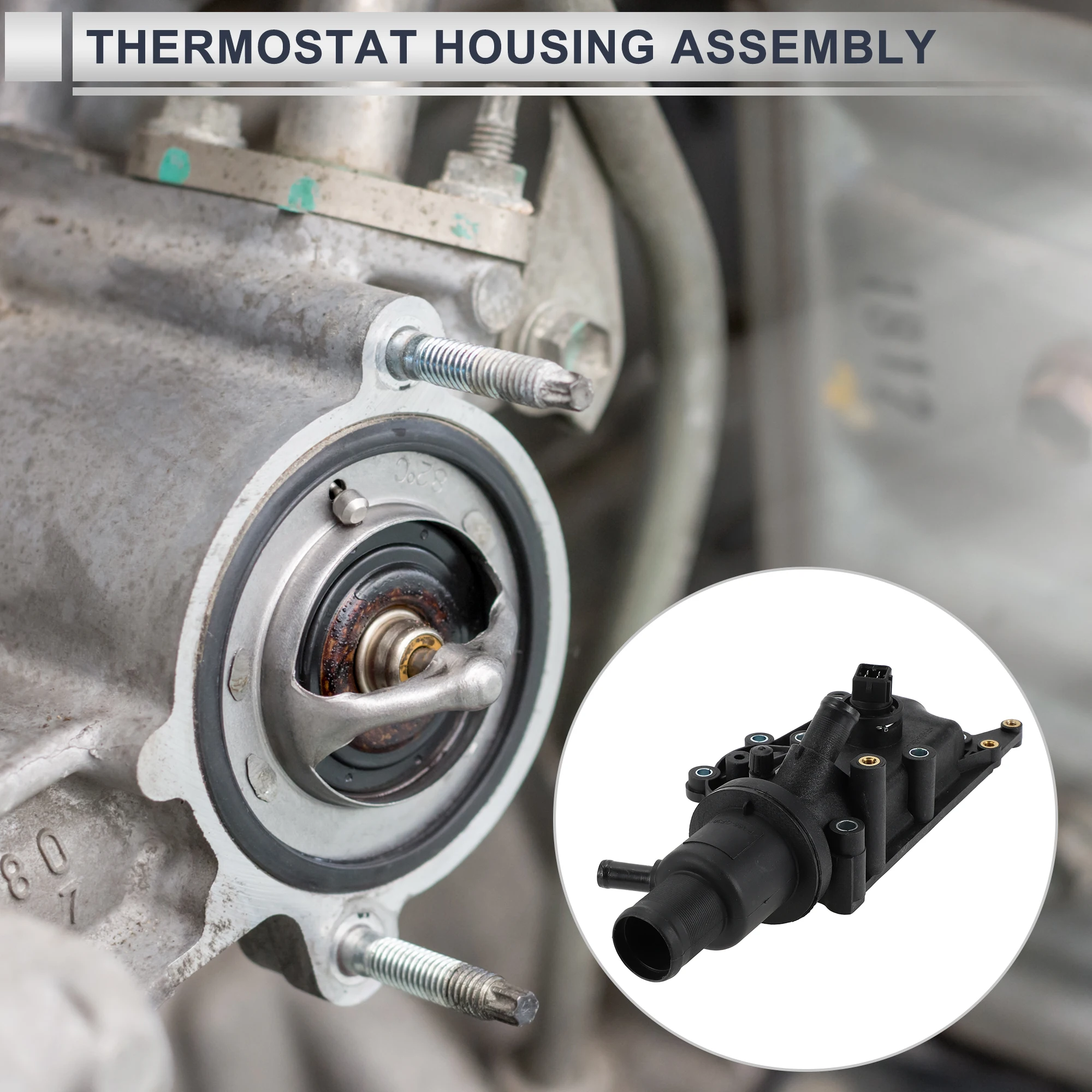 

X Autohaux корпус термостата охлаждающей жидкости двигателя в сборе для Renault Clio II BB CB 1.4 00-08