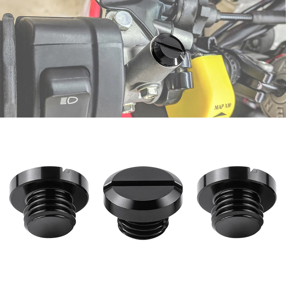 

3x алюминиевые болты M10 * 1,25 для бокового зеркала мотоцикла, болты для Ducati Scrambler 1100 800 Hypermotard Multistrada 821 939