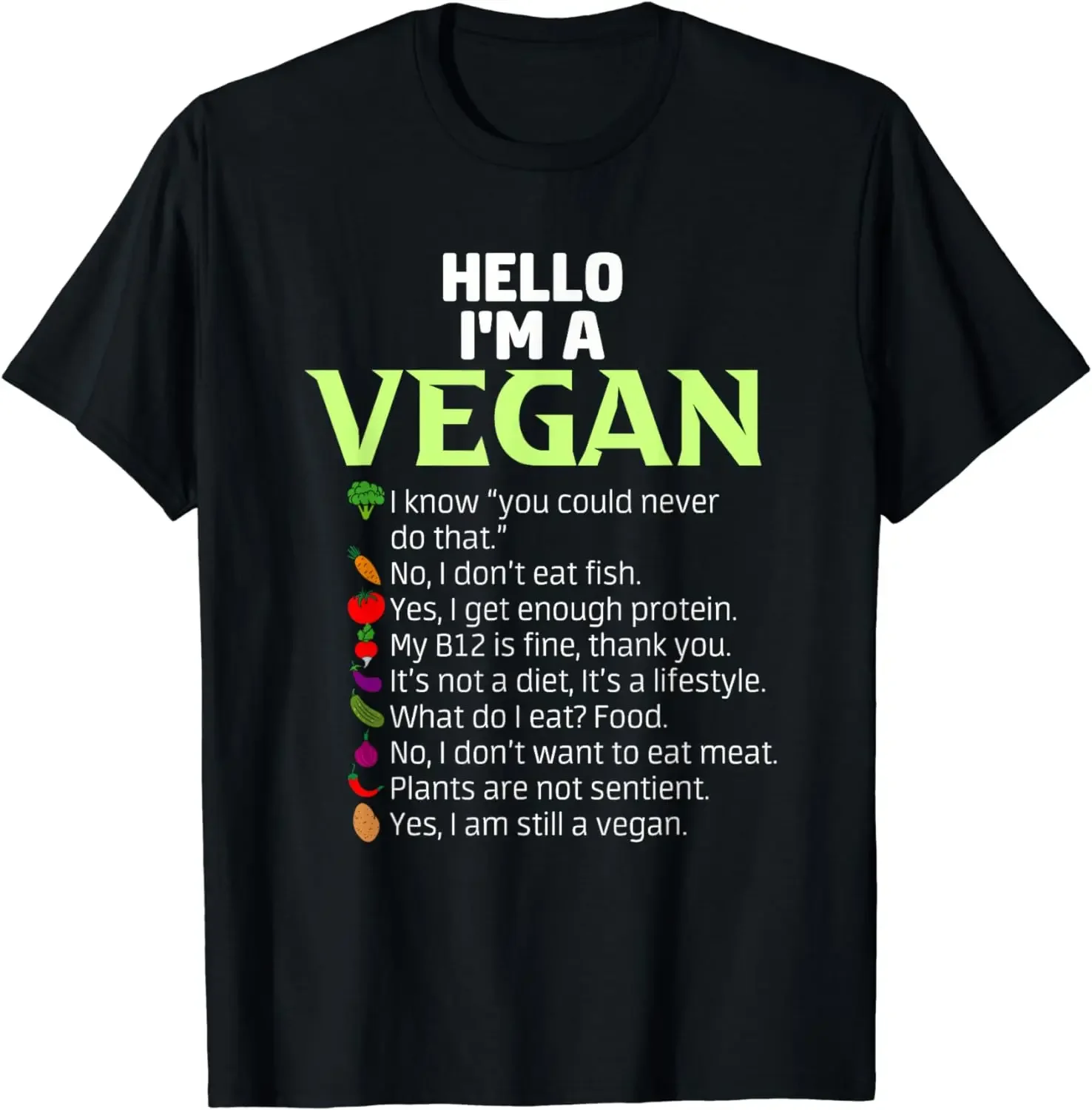 

Vegan Activism T-Shirt Cotton Lifestyle Casual Wear Men Tee