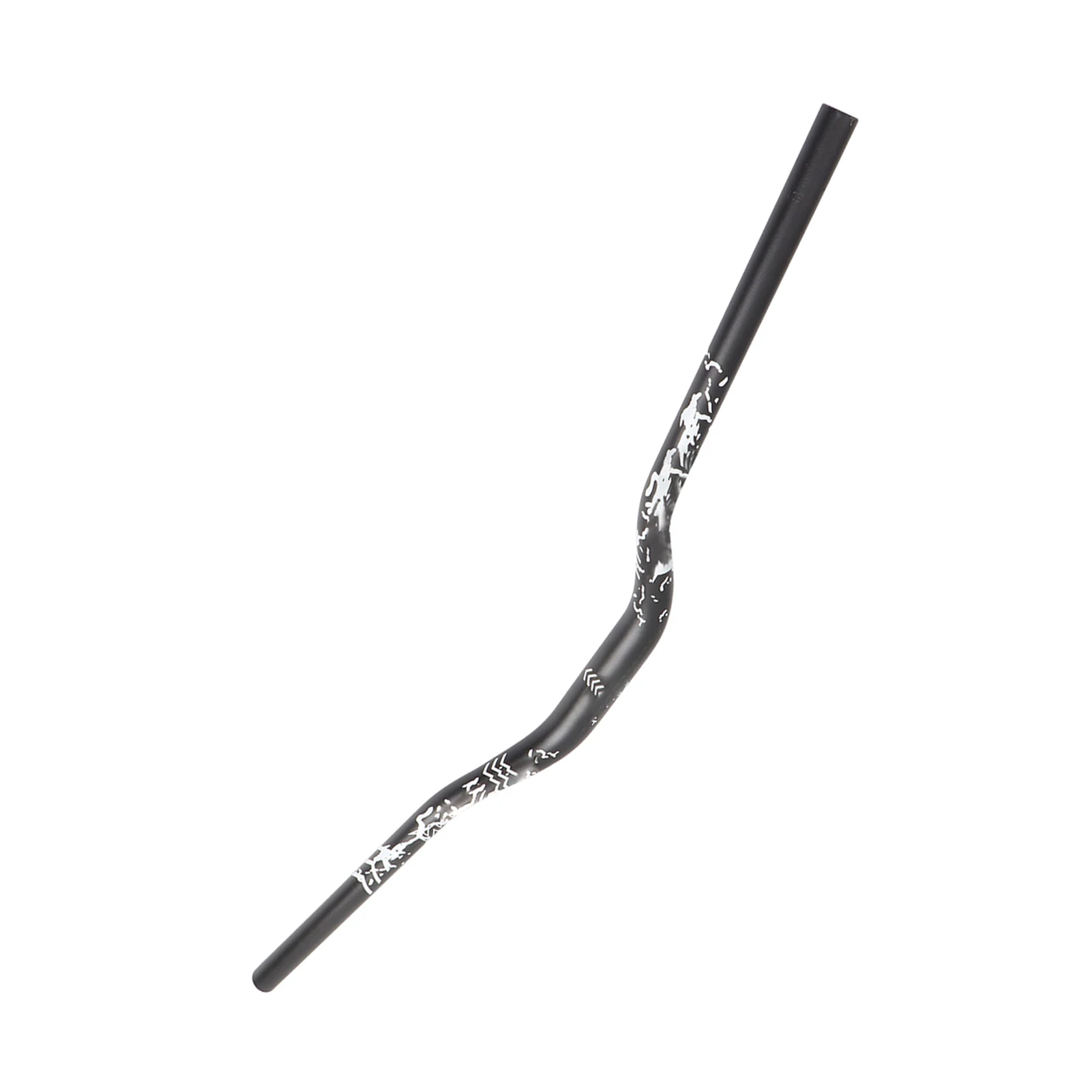 Draagbaar 31,8 mm mountainbike-stuur van aluminiumlegering, met een verhoogde positie van 55 mm en een lengte van 780 mm, voorzien van een matte afwerking.