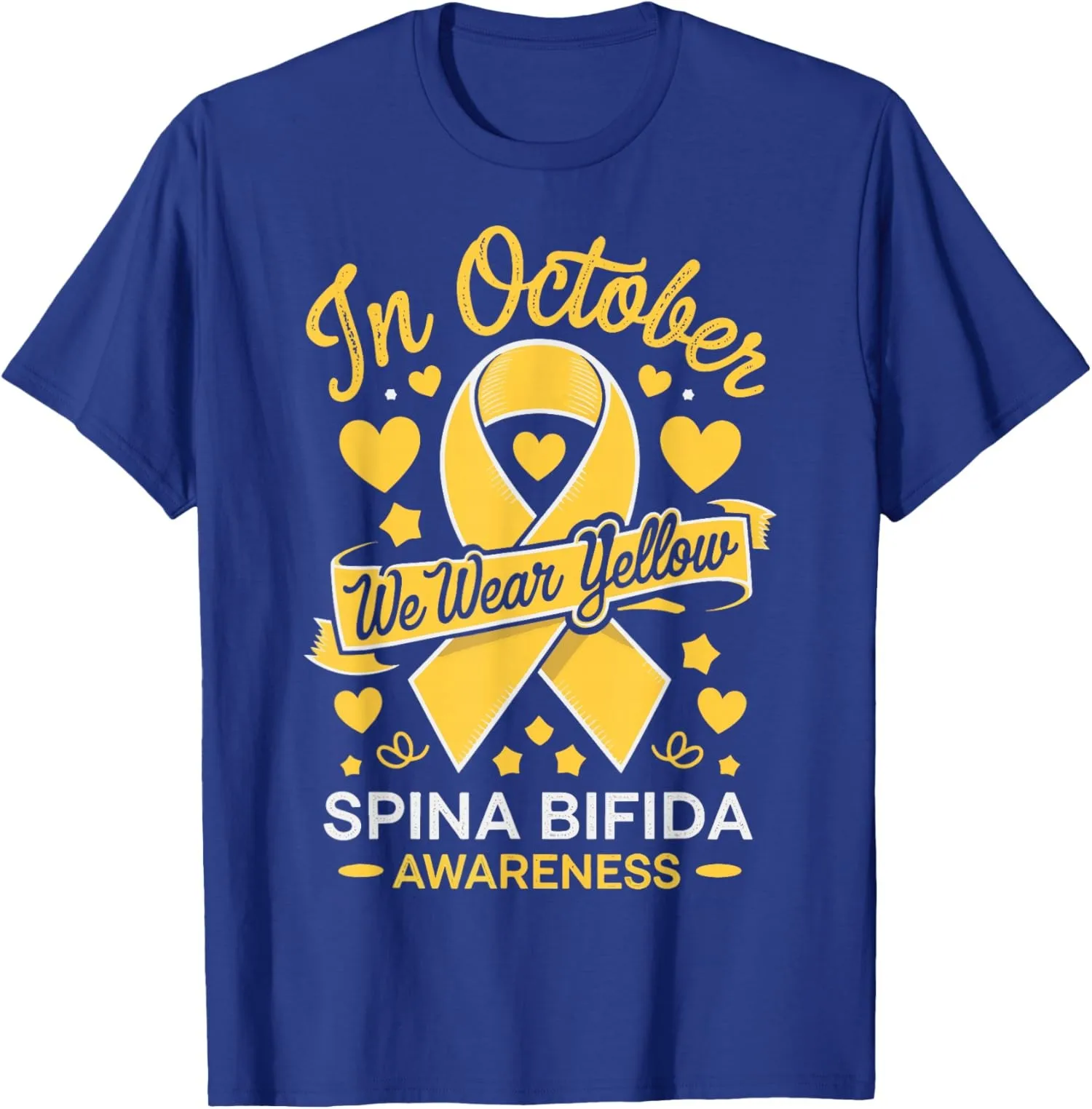 In October We Wear Yellow Spina Bifida Awareness Unisex T-Shirt
