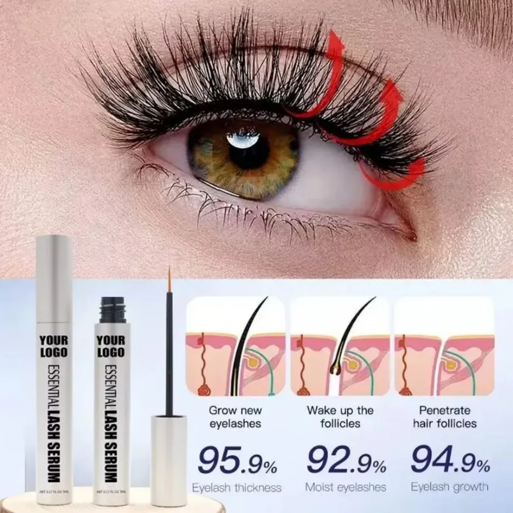 

Vegan Eyelash Growth Serum for Private Label with Custom Logo Makeup Wholesale Bulk Supply Mascara