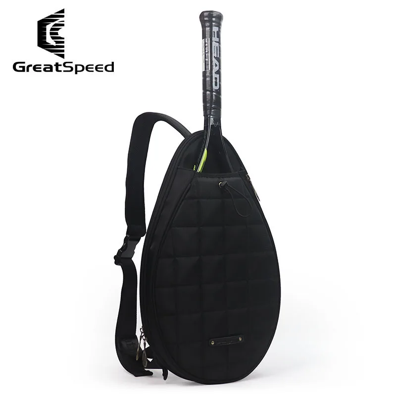 GreatSpeed-BOLSA DE Tenis blanca portátil para mujer, bolso de hombro para adultos, Tennager, Tenis, pádel, Squash, bádminton, raqueta, bolso de