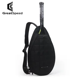 GreatSpeed-BOLSA DE Tenis blanca portátil para mujer, bolso de hombro para adultos, Tennager, Tenis, pádel, Squash, bádminton, raqueta, bolso de almacenamiento