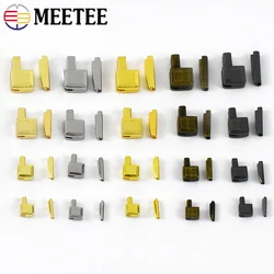 10/20/30Sets Meetee 3# 5# 8# 10# Zipper Stopper Slider Latch Retainer Insert Box Pin Open-End Zippers Bottom Socket Repair Kits