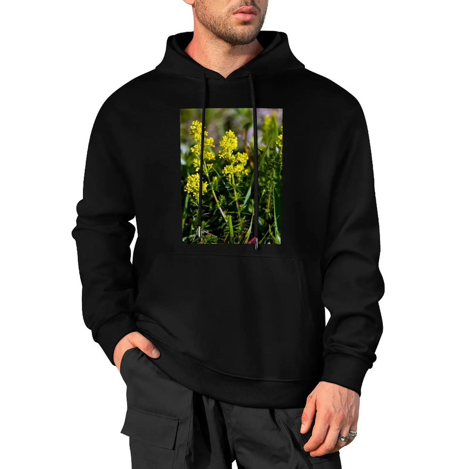 Galium Verum (Lady’s Bedstraw), Inishmore, Aran Islands Pullover Hoodie men wear men clothes korean clothes pullover hoodies