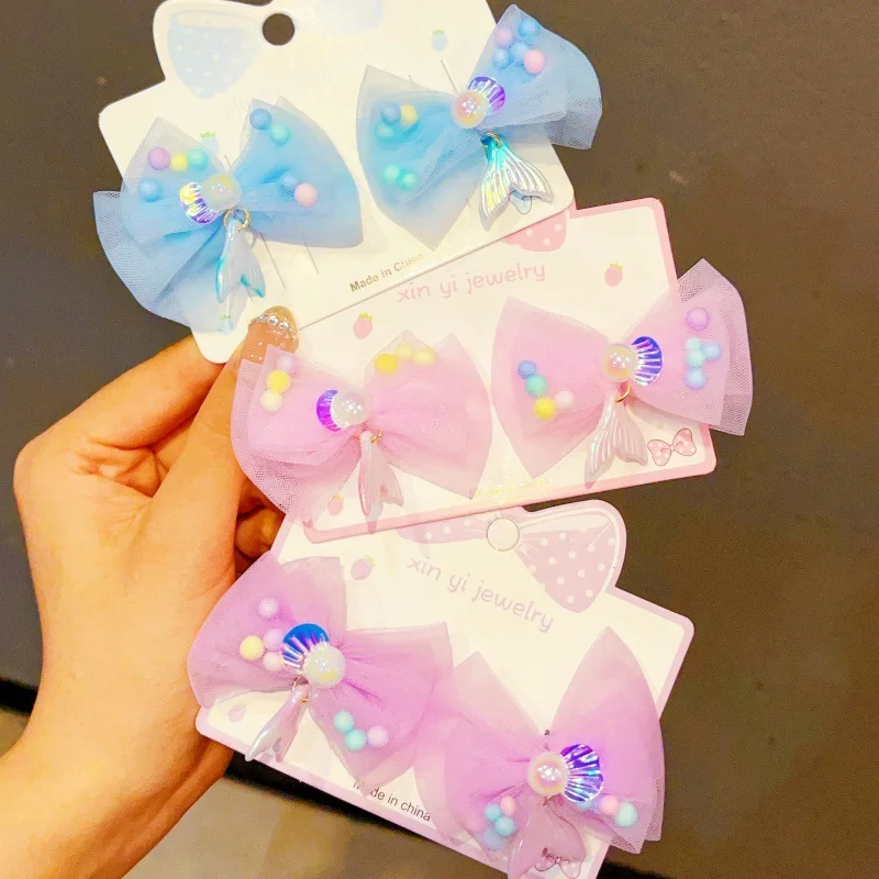 

6Pcs Baby Solid Hair Bows Hair Clips Ribbon bow Hairpin for Girl Cheer Bowknot Barrettes Children Headwear Hair Accessories HP01