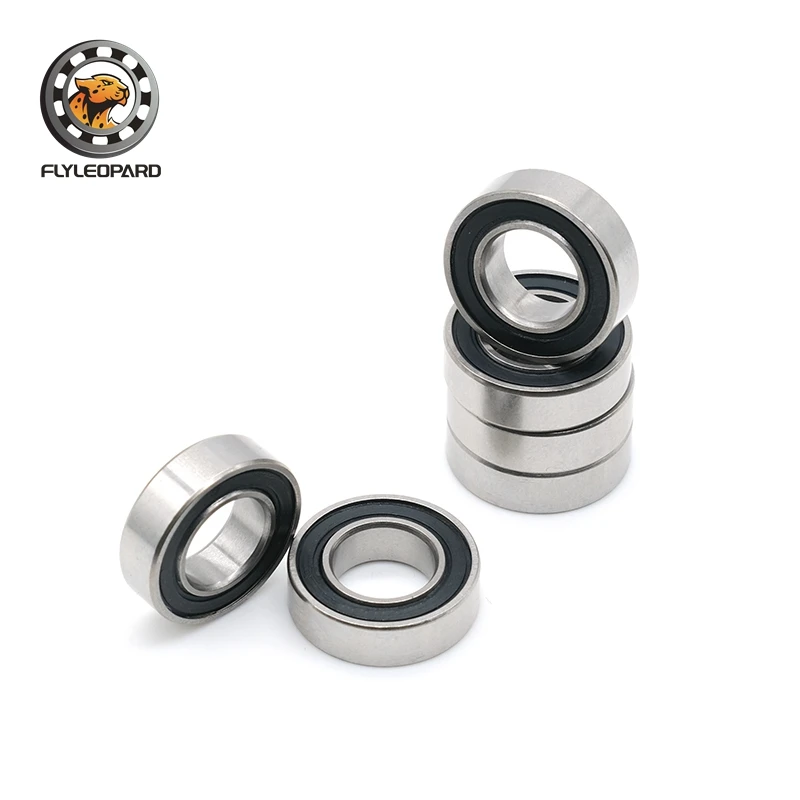 

440C Stainless Steel Hybrid Ceramic Bearing SR156 2RS Double Sealed 4.762x7.938x3.175 mm Black Coated with Grease ,pick of 2PCS