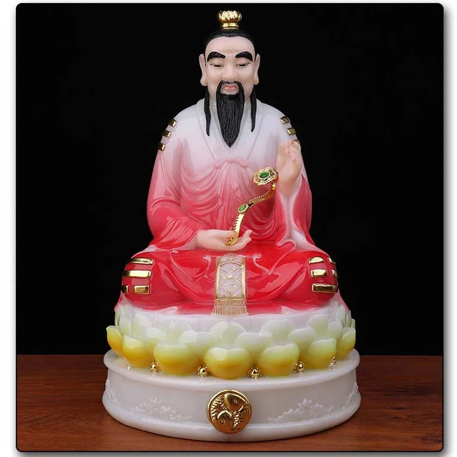 Buddhism Taoism ZU SHI home Patron saint Southeast Asia Propitious Prosperity RUYI TIAN ZUN God BUDDHA jade FENG SHUI statue