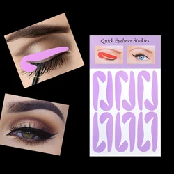 4Pcs/Pack Quick Eyeliner Stencils Eyeliner Stickers Templates Card Non-Woven Cat Eyeliner Eyeshadow Eye Makeup Tools