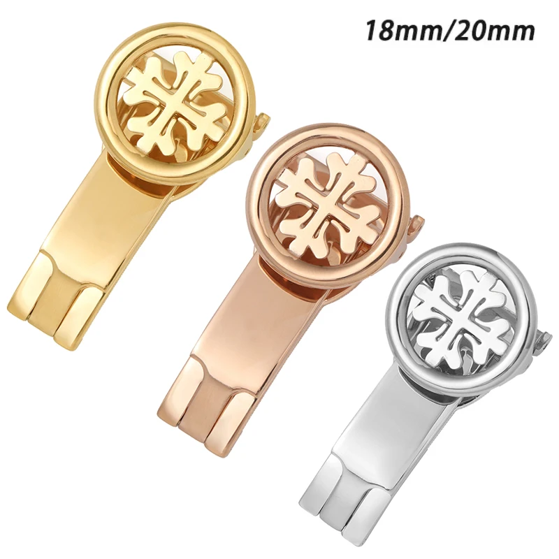 حزام الساعات مشبك معدني المشبك ل الفولاذ المقاوم للصدأ ساعة المشبك ل PP باتيك فيليب حزام الساعات أبازيم 18 مللي متر 20 مللي متر