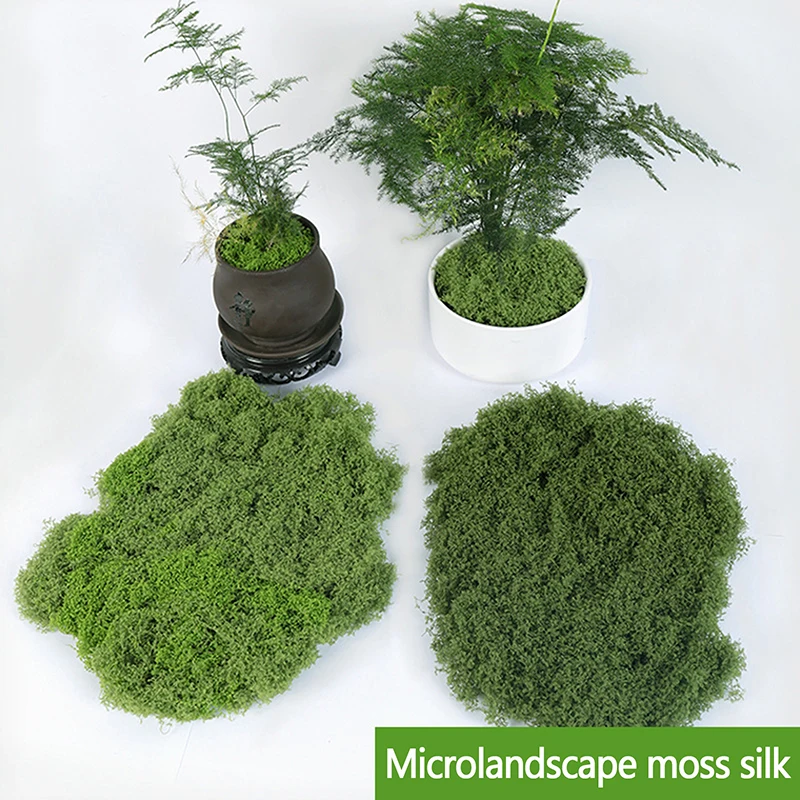 100g Fake Plants Home Decor Simulated Moss Turf Biomimetic Artificial Moss Garden Micro Landscape Layout Ornaments Lawn Bonsai