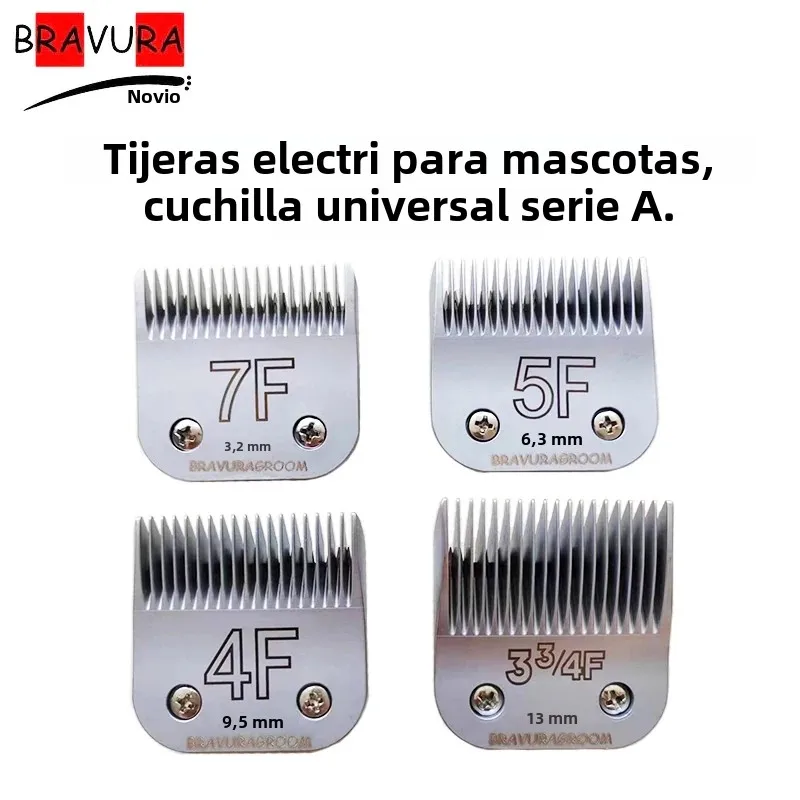 Cortadora de perros profesional, juego de cuchillas de precisión, adaptador de cuchillos tipo A5, Compatible con la mayoría de las series Andis Oster para el cuidado de mascotas