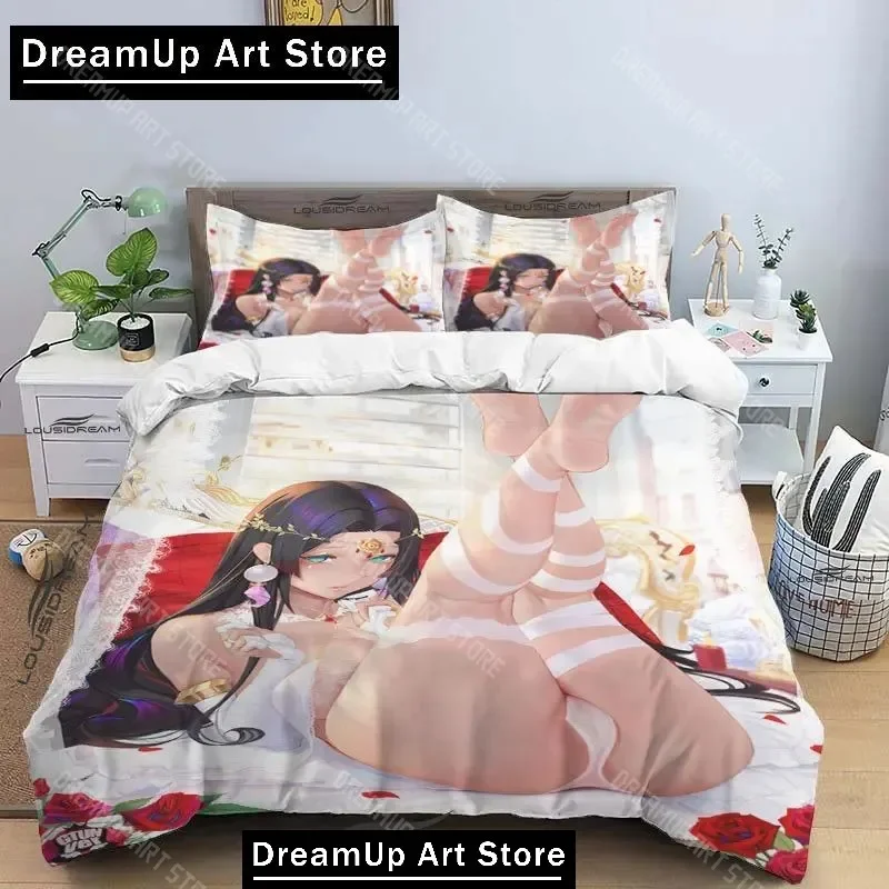 Juego de cama Sexy de Anime Kawaii Girl Art Hentai, Bikini para niños y niñas, funda nórdica de tamaño completo, funda de almohada, dormitorio para adultos