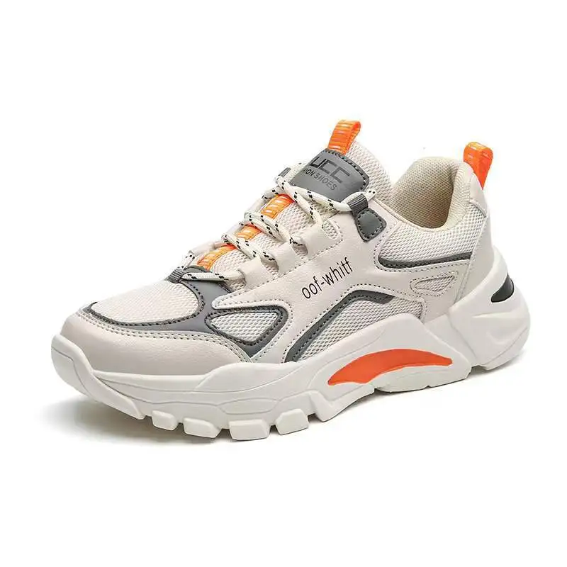 Men's Shoes Sneakers Lace Up 2025 New Spring Breathable Casual Sneakers Leisure Soled Comfort Non Slip Outdoor Running Shoes image 5