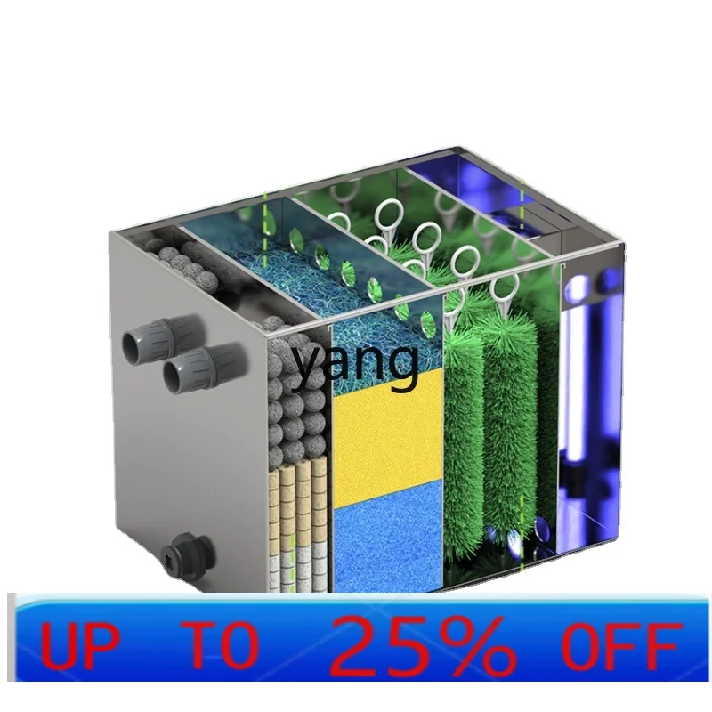 LTT Fish Pond Filter Large Stainless Steel Water Circulation System Biochemical Water Purification Equipment