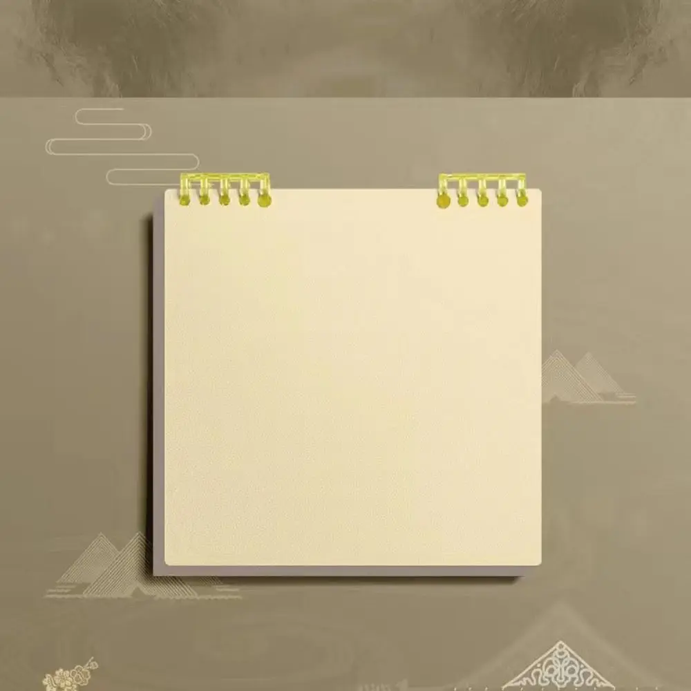 Note Pads Loose-leaf Notebook Removable Delicate Grid Writing Paper Thick Waterproof Shell Square Notebook Students Writing